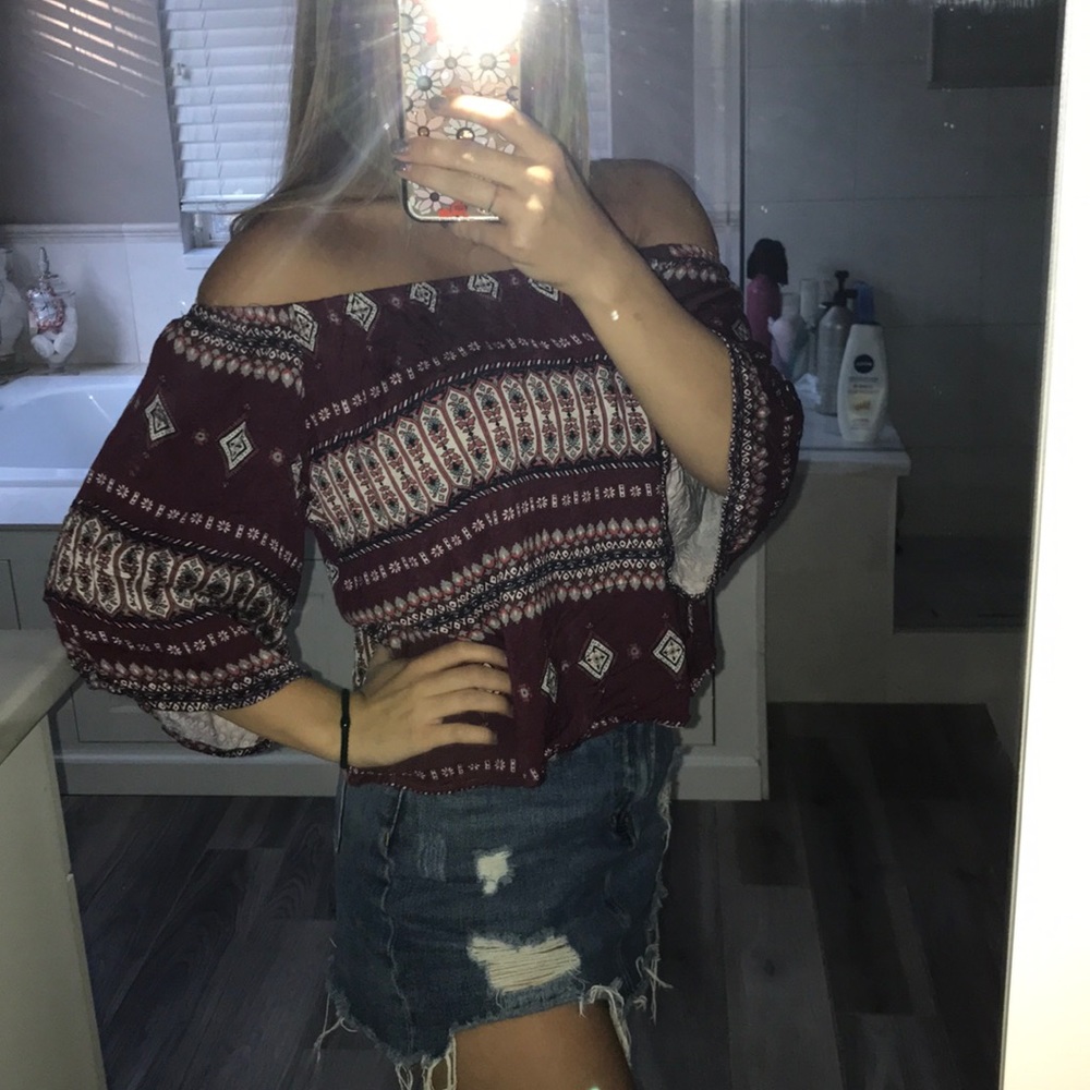 Pretty off the shoulder blouse